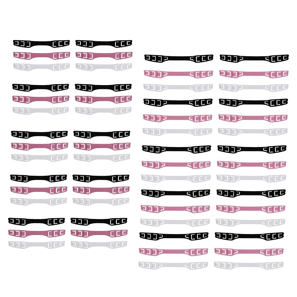Set Of 60 Flexible Plastic Child 4-Gears Adjustable Ear Grips Extension Hook