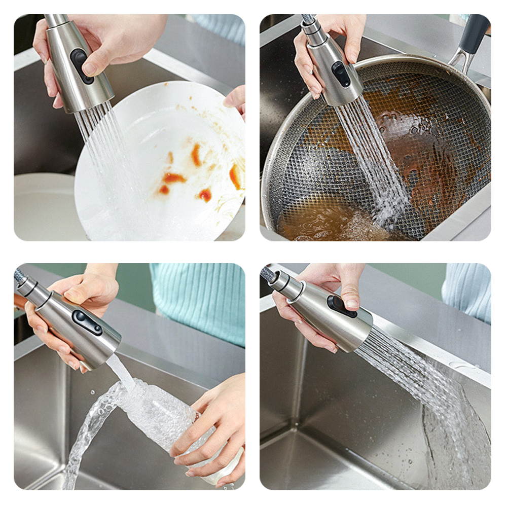 G1/2 Classic Kitchen Faucet Spray Shower Head Pull Out Spray Shower Nozzle Bathroom Sink Tap Mixer Replacement Accessory Spout