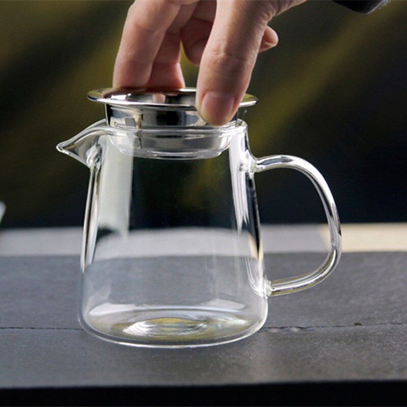 Heat-resisting High Borosilicate Glass Tea Pitcher Tea Set Accessory Clear Glass Fair Mug Chinese Tea Divider Milk Coffee Jug