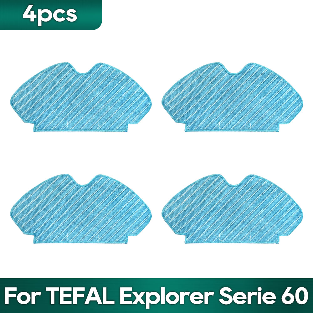 For TEFAL Explorer Serie 60 / RG7447 / RG7455 / RG7447wh / RG7455WH Robot Vacuum Spare part Accessories Brush Filter Mop: WHITE