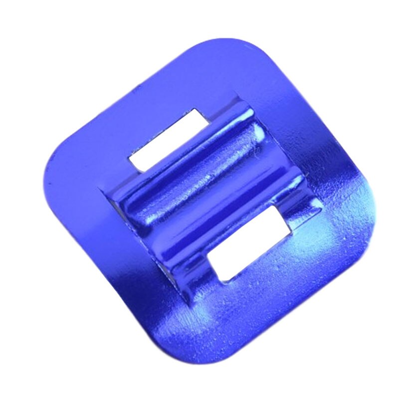 Abrazadera fija de marco de conversión de guía para bicicleta, asiento de tubo de bicicleta, Clip de aluminio, Cable de freno, hebilla en forma de tubo de aceite: Azul