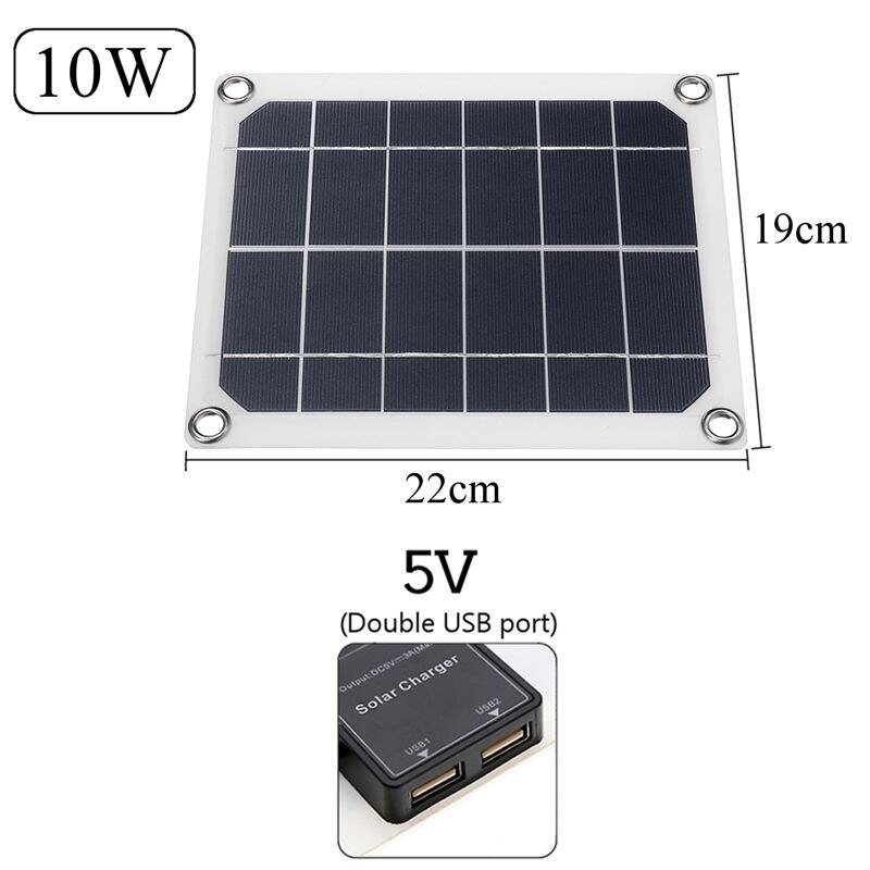 Zonnepanelen Super Zwart 25W Watt Monokristallijn Zonnepaneel 0A Solar Charger 18V + Dc Lijn Zon panel Solar Mobiele Power Bank