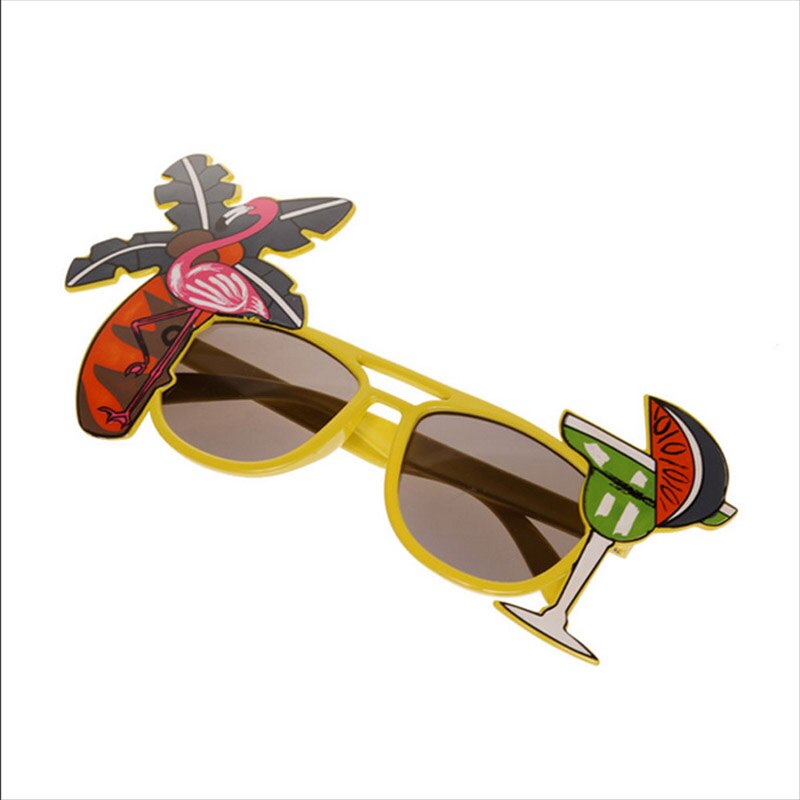 Frauen Cartoon Strand Party Bier Festival Kreative Sonnenbrille Party Dekorationen Flamingo 1PC Lustige Hochzeit Hawaiian Stil Neuheit: 7