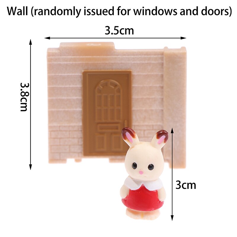 Arrivals Cute Bunny Play House Toy Doll House Accessories By The Wall Window