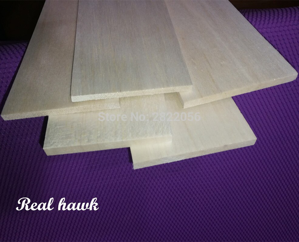10pcs 500x100x0.75/1/1.5/2/2.5/3/4/ 5mm AAA + Model balsahout lakens voor DIY RC model houten vliegtuig boot materiaal