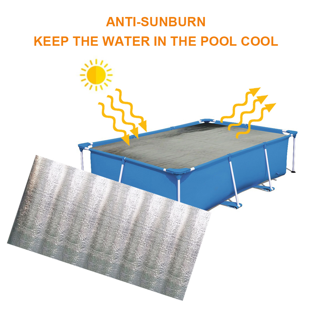 1 ud. Piscina impermeable a prueba de polvo Multi-funcional textura clásica cobertura práctica Anti-evaporación película de aislamiento