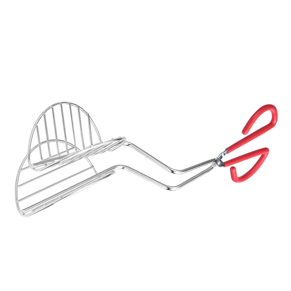 Rvs Taco Shell Maker Tortilla Friteuse Tang Keuken Creatieve Voedsel Clip Duurzaam Barbecue Tang Keuken Gebak Gereedschap: Default Title