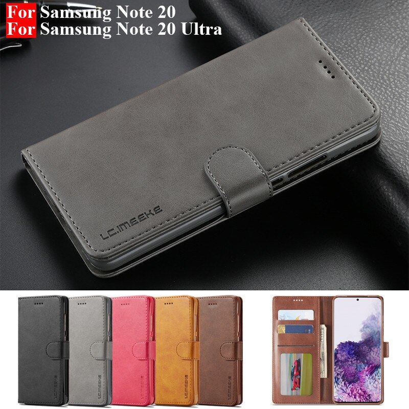 Per Samsung Note 20 custodia in pelle custodia per telefono Vintage su Samsung Galaxy Note 20 custodia Ultra 360 Flip portafoglio Cover Note20 custodia Ultra