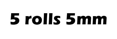 (5mm 6mm 8mm 10mm ancho elegir) pegamento negro adhesivo cinta de lámina de cobre para arte de vidrio, blindaje EMI, 20M/rollo: 5 rolls 5mm