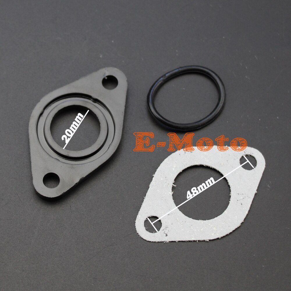 20mm PIT DIRT BIKE CARBURETTOR INLET MANIFOLD GASKET &amp; RUBBER SEAL 90cc 110cc 125cc