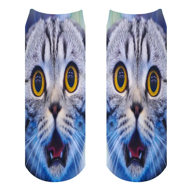 BAEKADOO Unisex Casual algodón 3D dibujos animados impreso Calcetines: A117