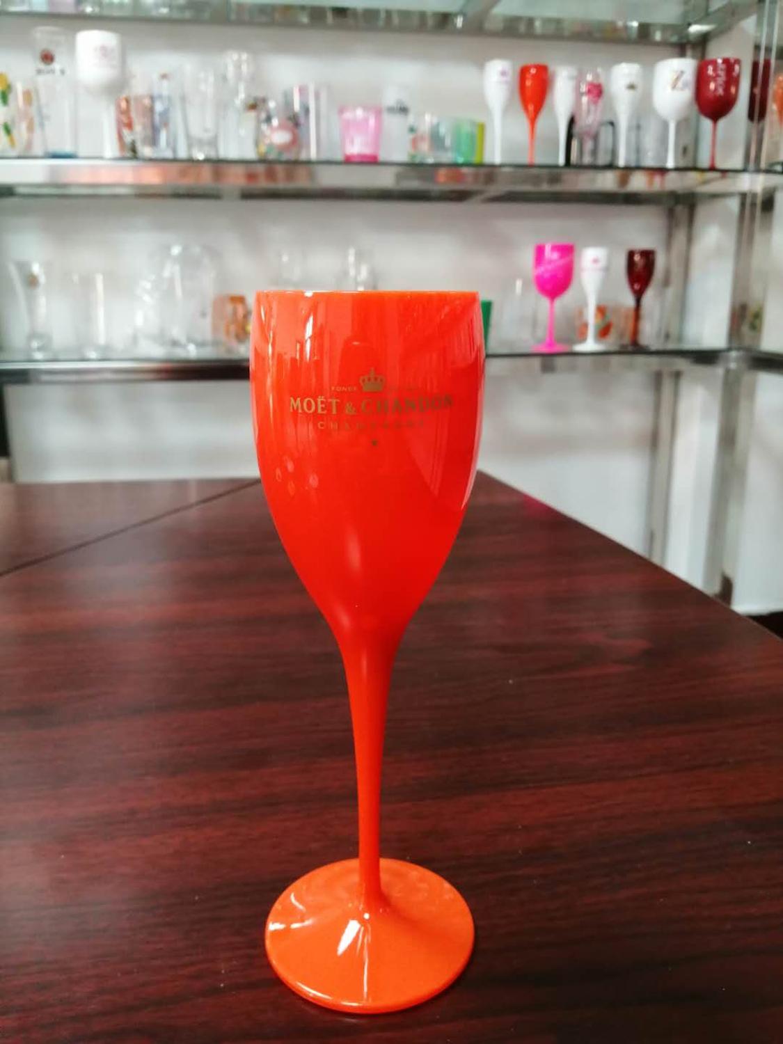 Cocktail party weiß champagner auto cocktail glas champagner glas becher galvani kunststoff bier glas whisky glas: 1pcs Orange