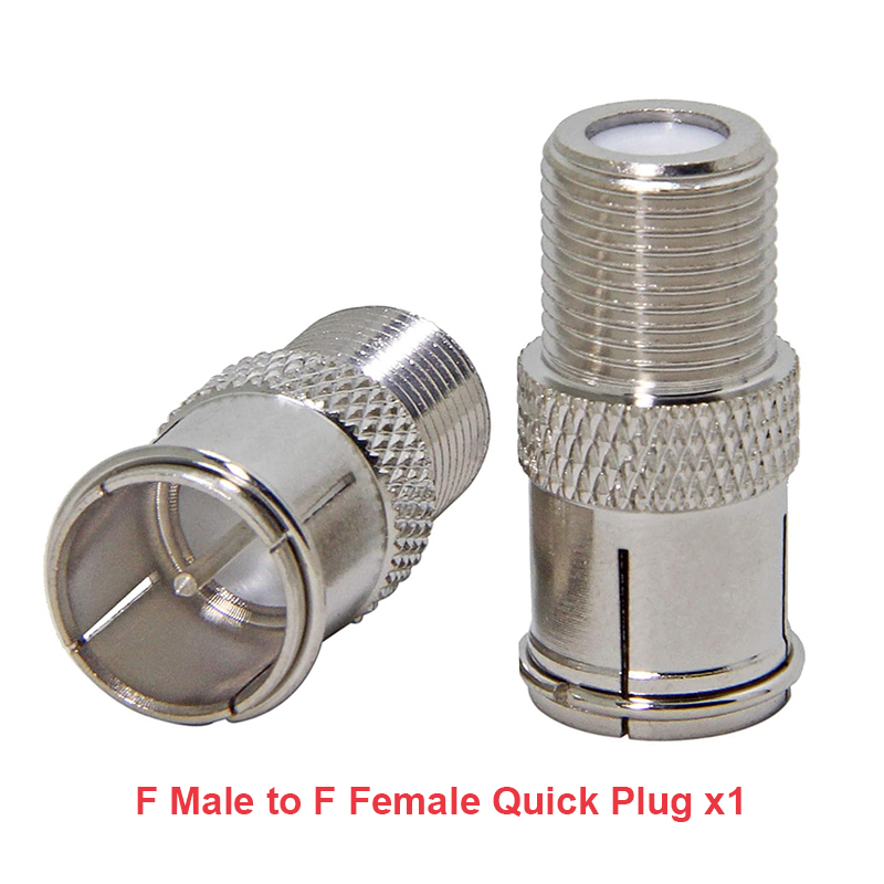 Adaptateurs F Type vers TV IEC, connecteur de prise d'antenne aérienne TV à 90 degrés, adaptateur à Angle droit, prise câble coaxial, ensemble de F-TV, 1 pièce: vert militaire