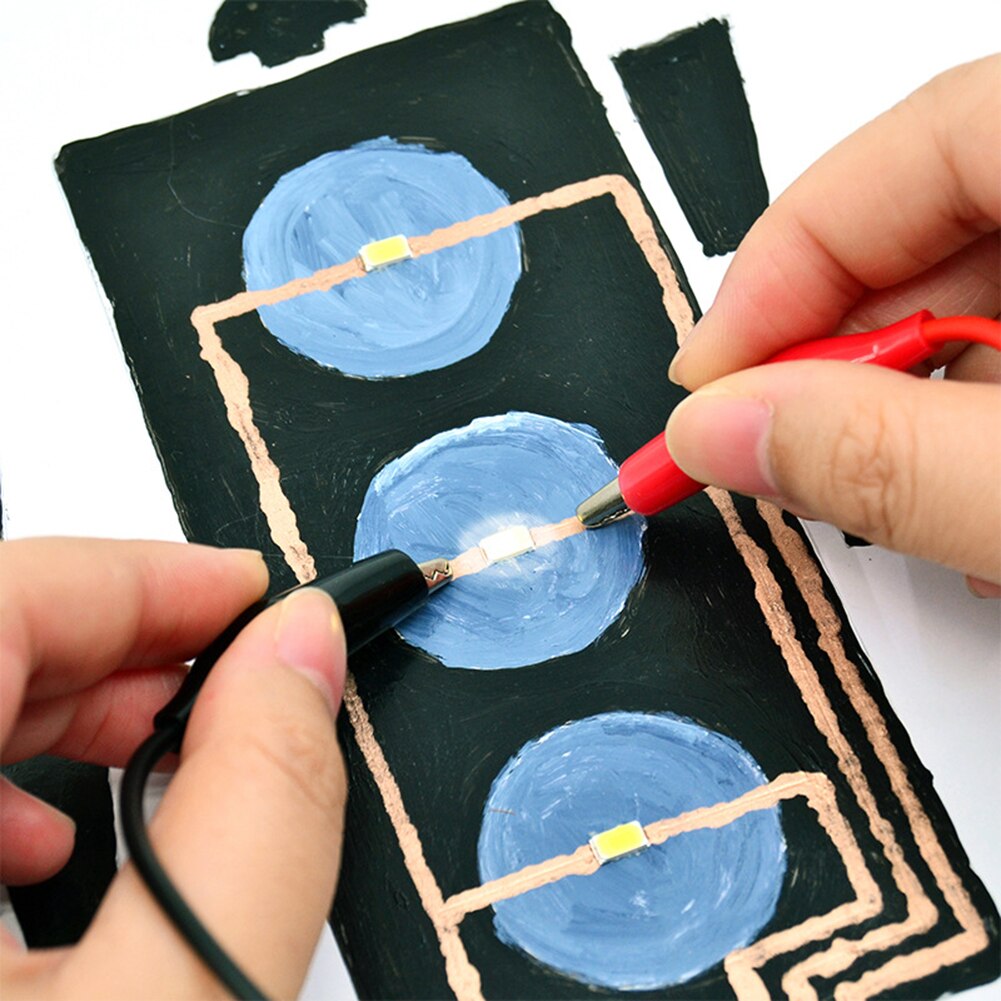 Pluma de tinta conductora de 6ml, pluma de dibujo de circuito electrónico, reparación de circuito DIY, pluma conductora mágica al instante, 1 ud.
