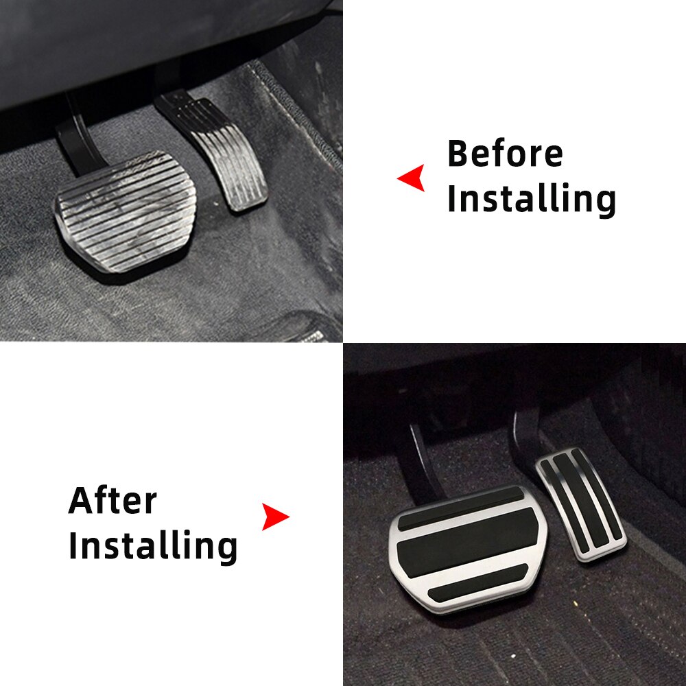 Lilmanta – couvercle de protection pour pédales de frein à gaz, pour voiture, pour Peugeot 207 301 307 208 308 408 CC AT MT, pièces détachées