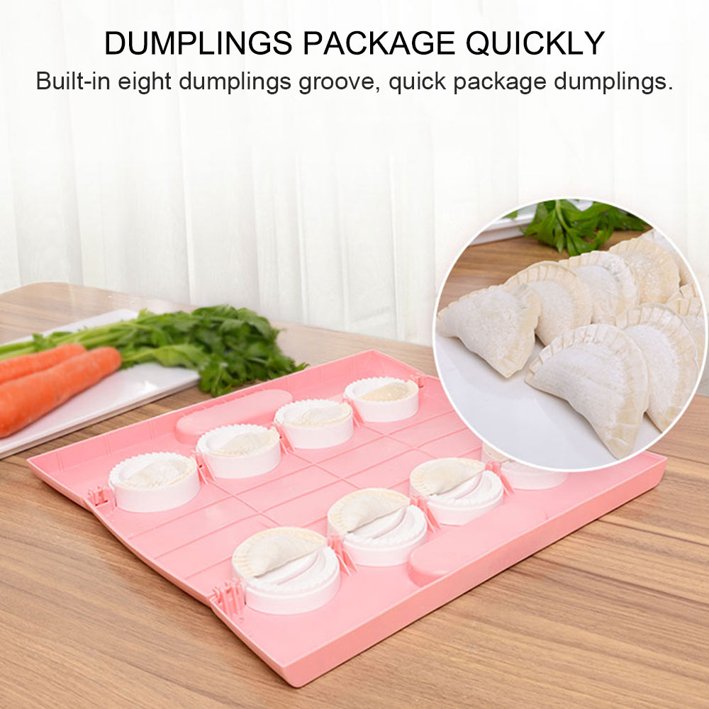 Dumplings Maker Tool Jiaozi Pierogi Mold Kunt U 8 Dumplings Tegelijk Bakken Mallen Gebak Keuken Accessoires