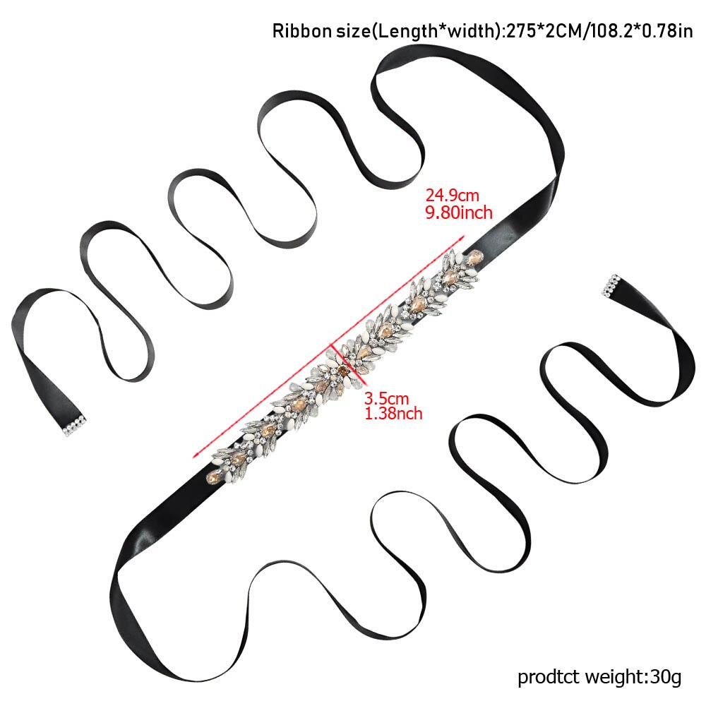 Olomlb luksus brudekjole bælter mange farver brude bælte rhinestones krystal brude sash til bryllup dekoration aften dre