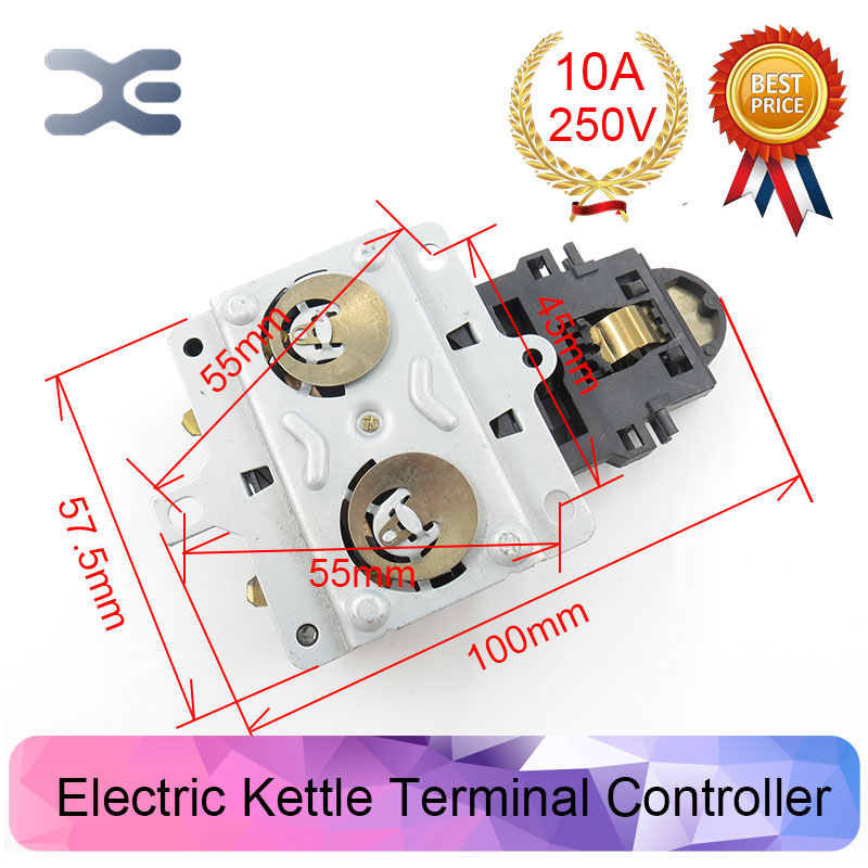 T125 10A 110-250V NC Terminal Controller Kettle Thermostat Unused Spare Parts for Electric Kettle EK1701