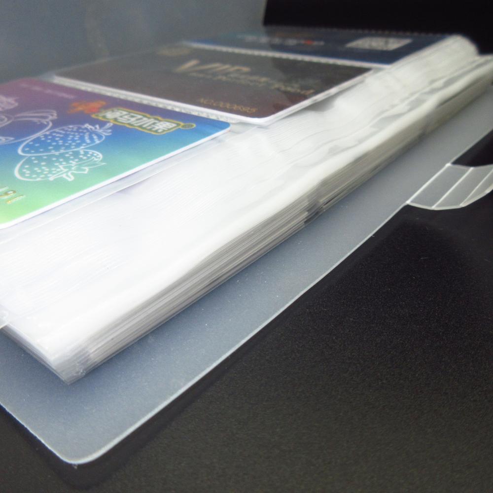 Transparent MUJI Style PP Cover Business Card Book Clear Card Holder Book Big Capacity for 240 Inserts Card Folders ID Holders