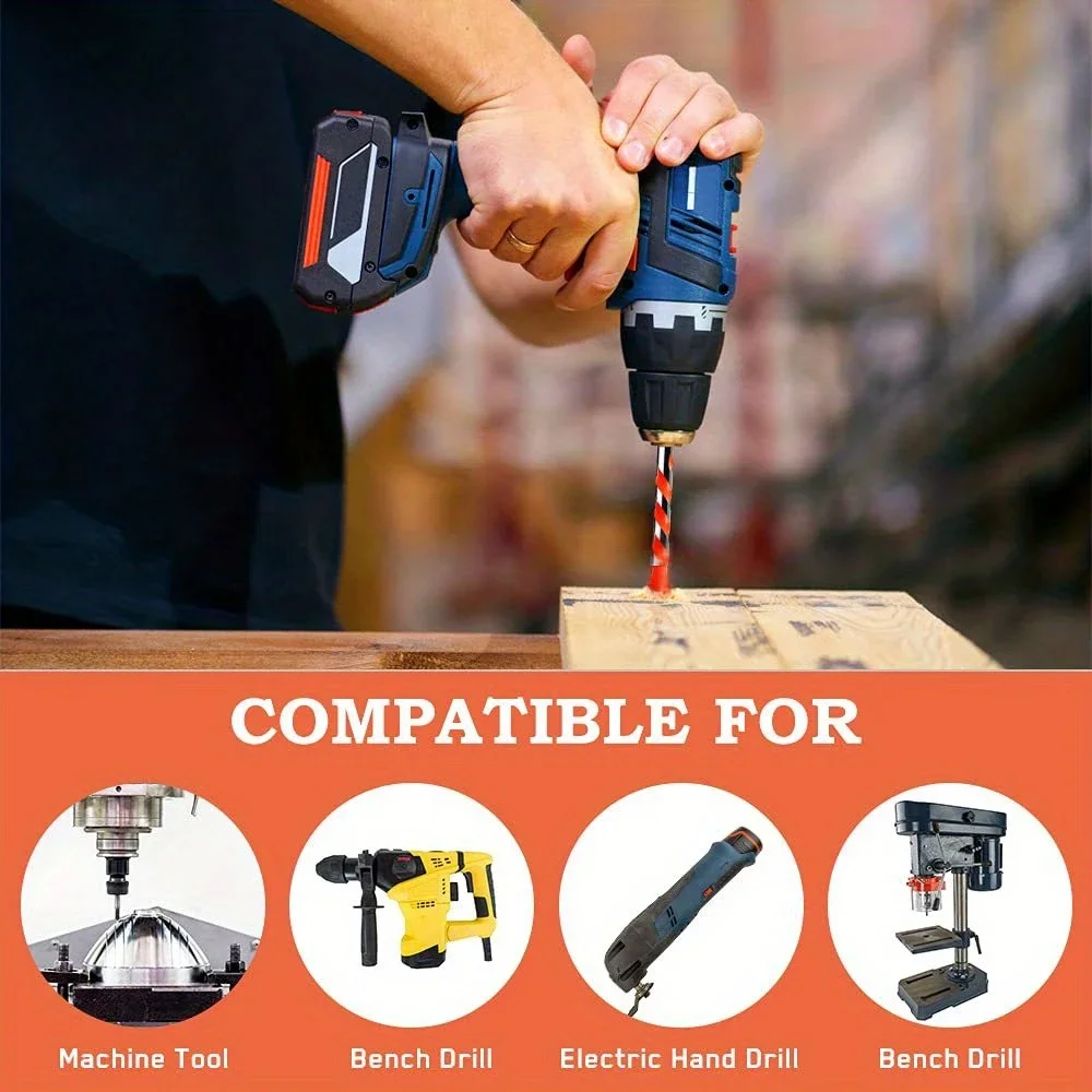 Tungsten Carbide Masonry Drill Bit Set for Metal Steel Porcelain Ceramic Tile Concrete Brick Wood 3-12mm Drilling Tools