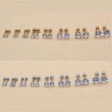 Stal nierdzewna 316L Ip Plated No Easy Fade klasyczne wkręcane kolczyki z Super Mini 2mm AAA kolory cyrkonie