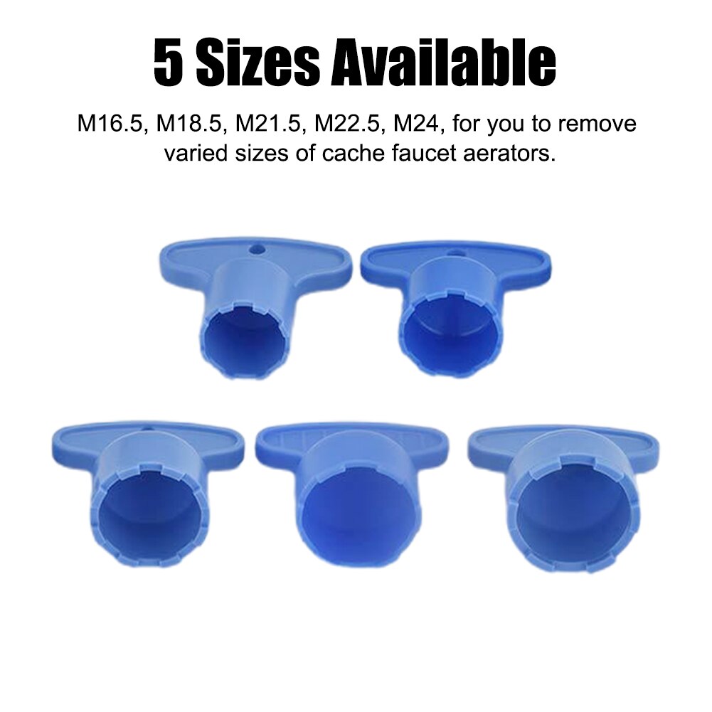 5 pièces clé manuel bassin salle de bain Cache robinet aérateur clés réparation fournitures enlèvement outils maison cuisine bricolage ABS