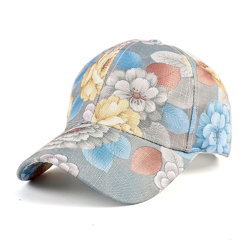 Mode Vrouwen Stropdas Afdrukken Multicolor Onregelmatige Print Baseball Cap Vrouwelijke Outdoor Streetwear Zomer Caps Hoeden: 1