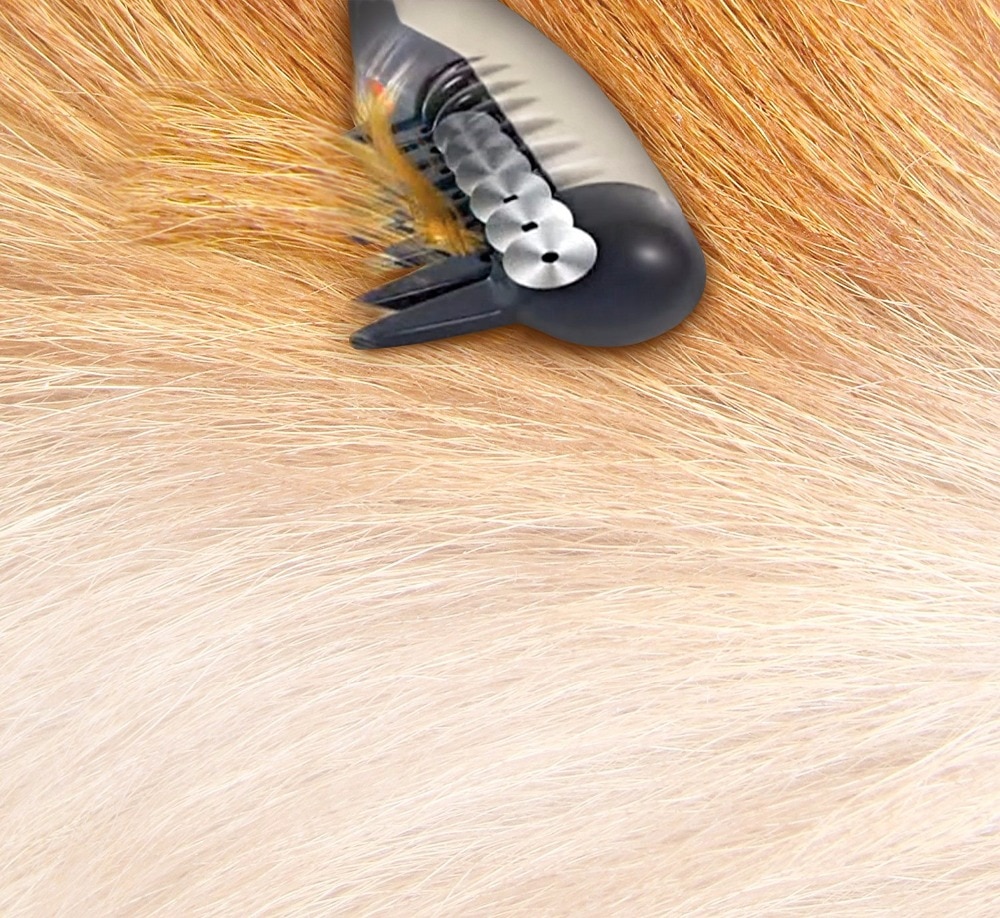 Portable electric pet dog comb cat hair trimmer to remove furmins tangles tools