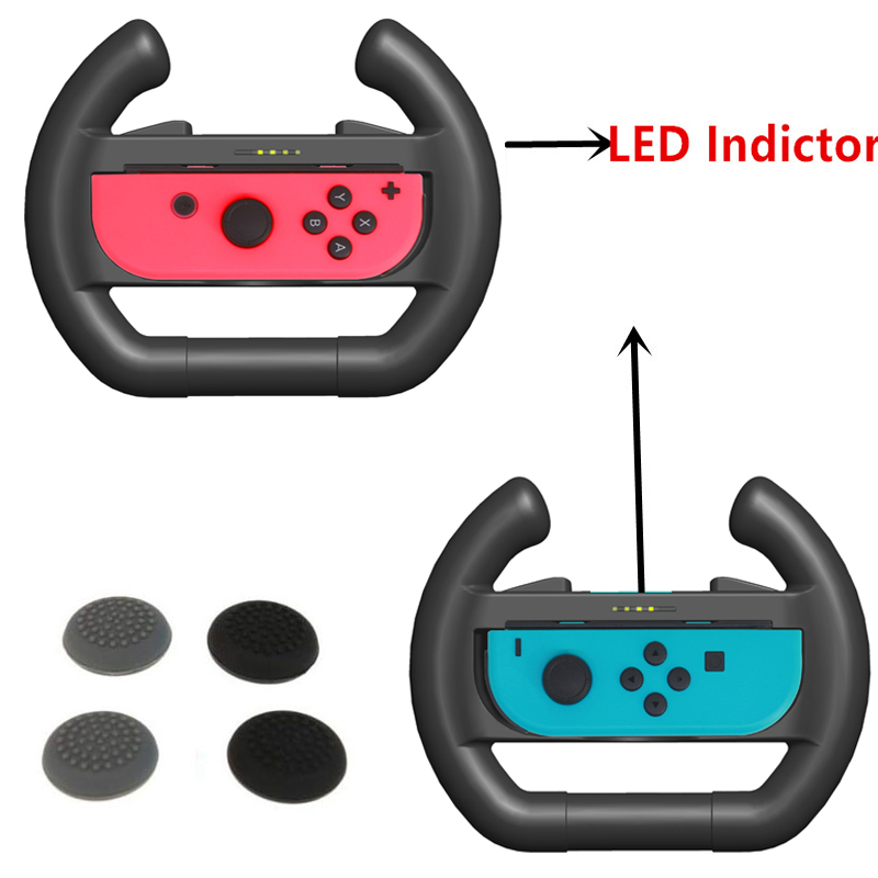 Nintend Schakelaar Wiel Bijgewerkt LED Indicator Stuurwielen Controller Handgreep Voor Nintendos Schakelaar NS Racing Accessoires