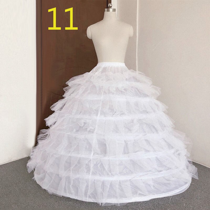 JIERUIZE Wedding Petticoat Crinoline Slip Underskirt Short Dress Cosplay Petticoat: NO.11