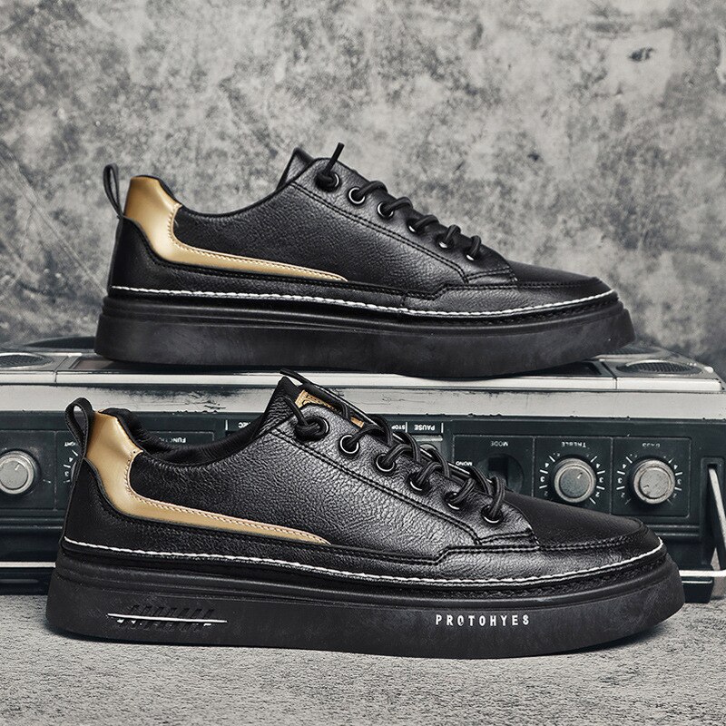 Męskie buty 2021 wiosna nowe trendy buty koreański Trend skórzane buty męskie sportowe buty białe letnie obuwie: 1 / 40