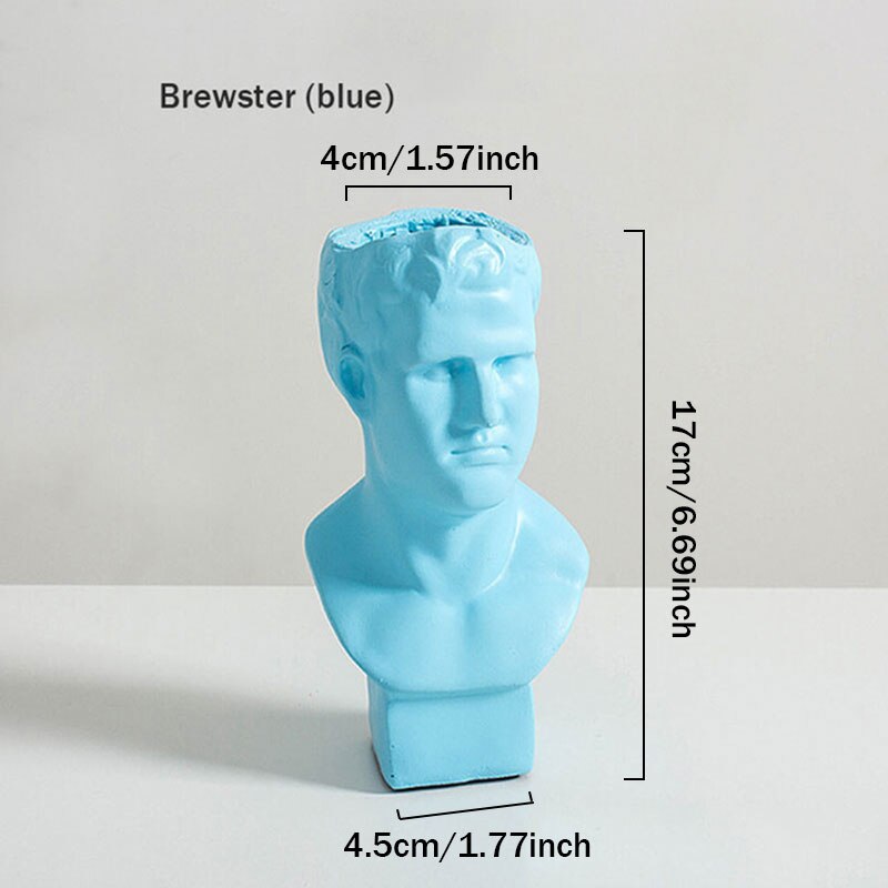 Venus Model Flowerpot Desktop Simulation Flower Arrangement Container Resin Model Handmade Artist Home Decoration: F