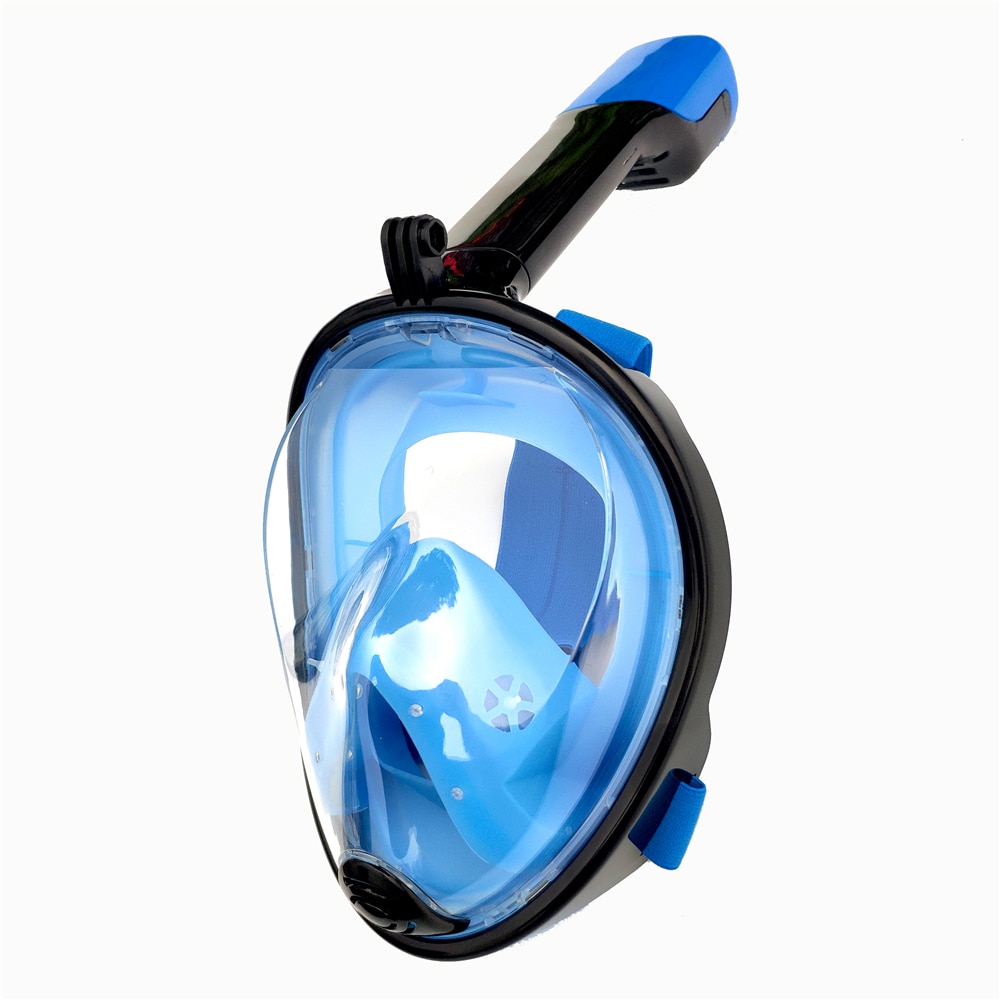 Full Face Snorkeling Masks 180 View Anti-fog Anti-Leak Snorkel Scuba Underwater Diving Mask Red/Black/Blue/Green