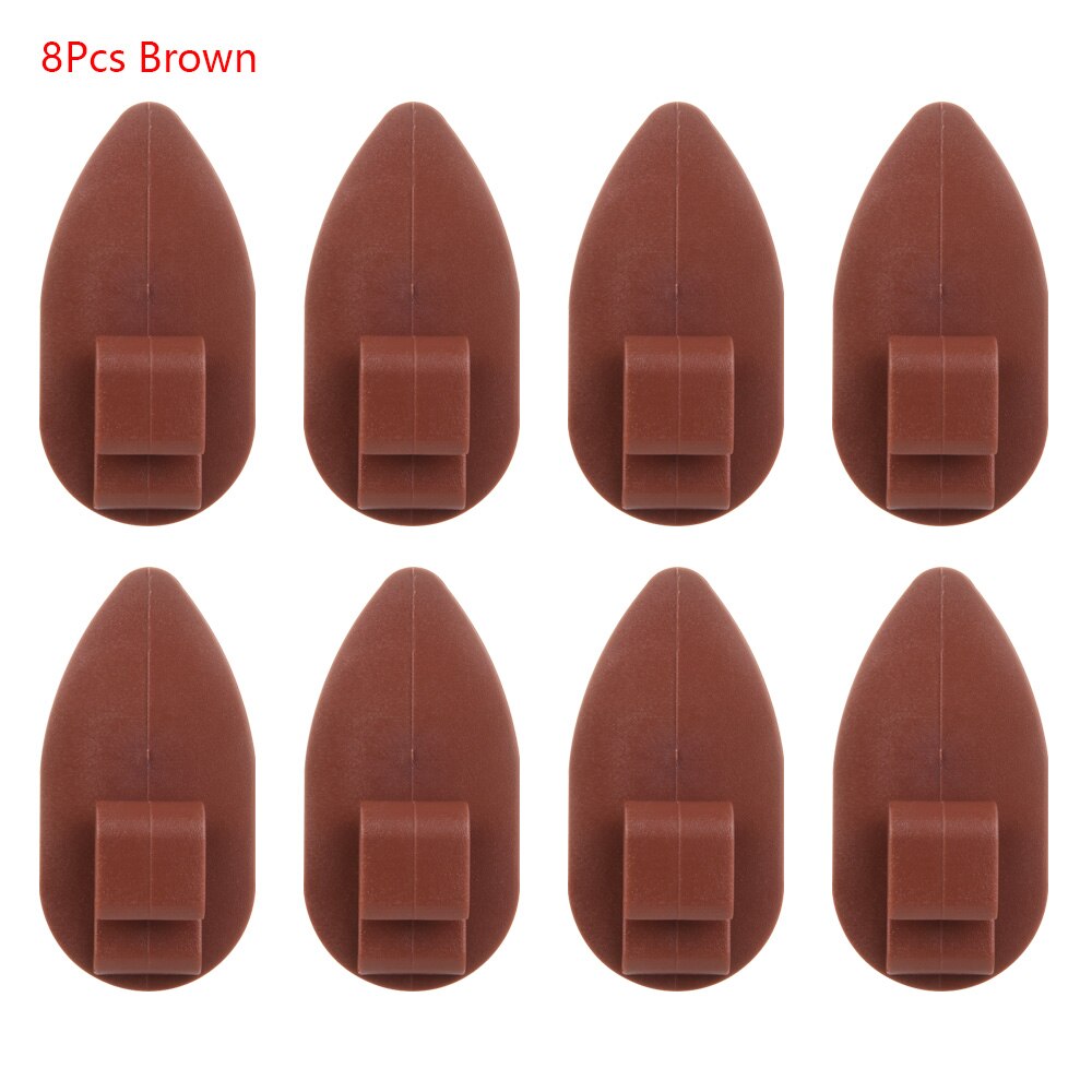 8pz clip antiscivolo auto tappeti di fissaggio manopole morsetti supporti tappetini auto tutto'ingrosso: marrone