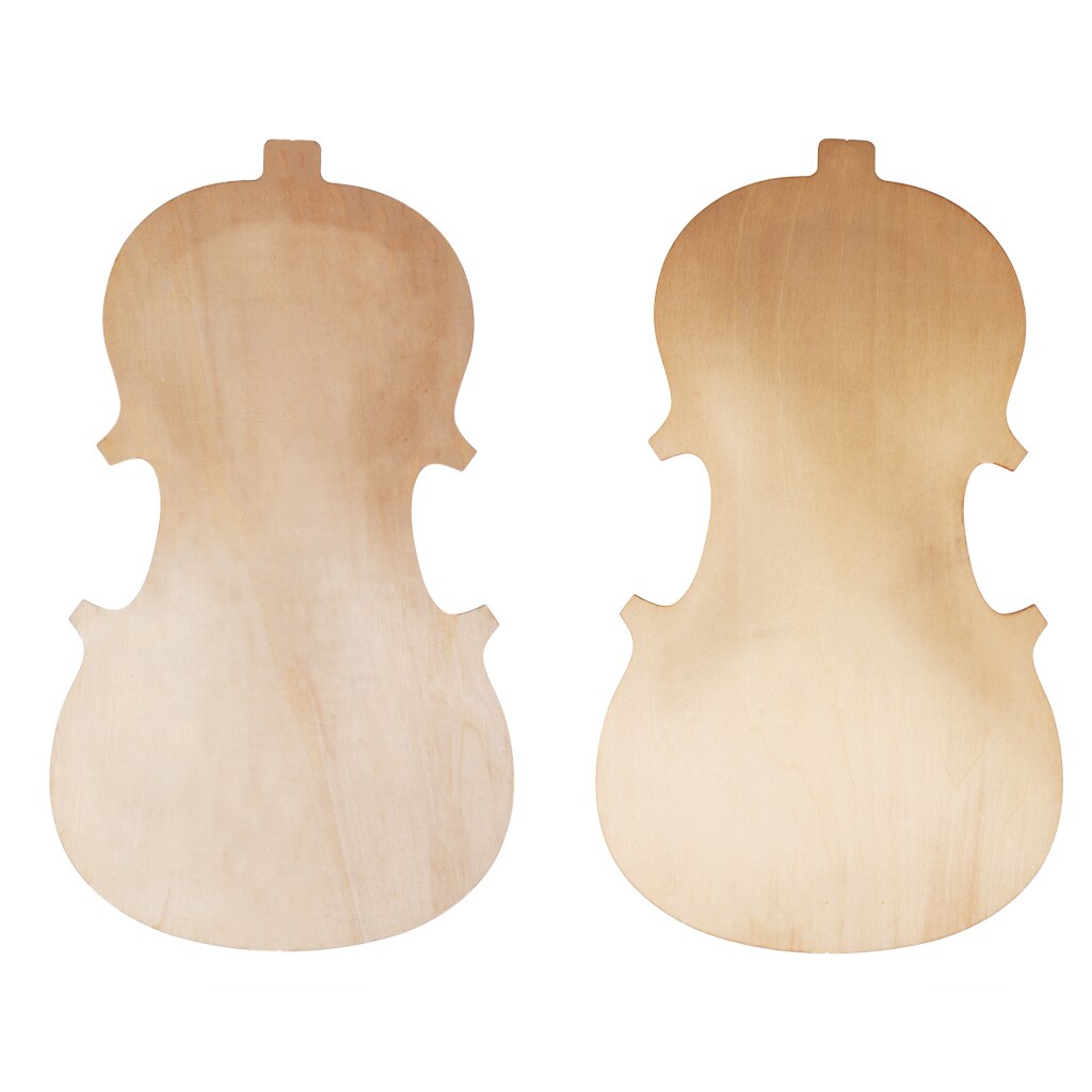 3/4 Violin Top And Back Solidwood Unfinished Violin Parts For 3/4 Violin DIY Violin Parts Accessories