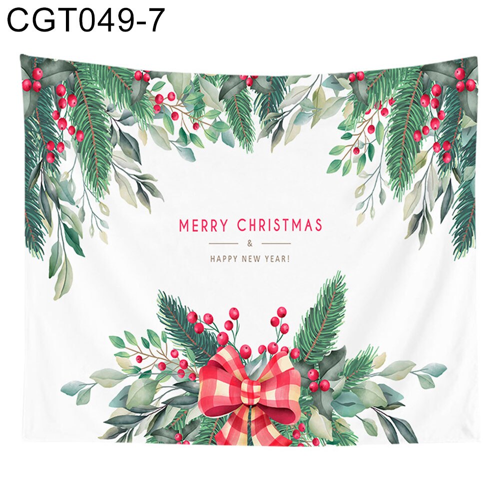 Snemand træ print væg gobelin juledekoration tæppe vægophængning gobelin dug tæppe baggrund stof gobelin: Kgt 049 7