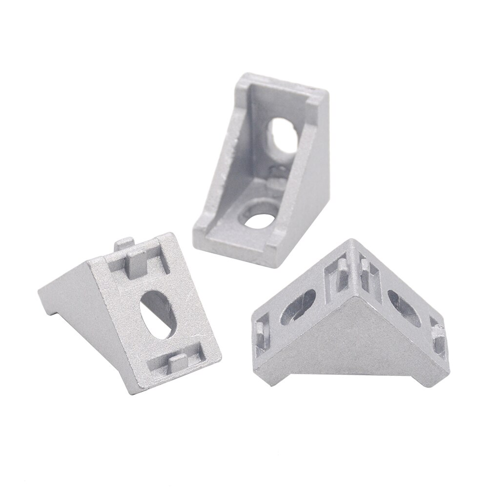 HOTSale 20pcs 2028 corner fitting angle aluminum 20 x 28 L connector bracket fastener match use industrial aluminum profile