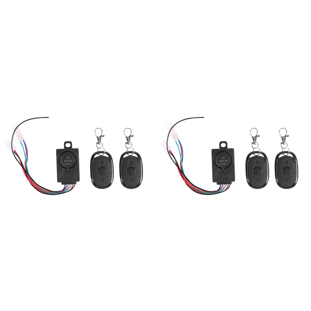 1-5setzt 36-72V 125db Elektrische Fahrzeuge Alarm System Anti-Diebstahl E-Fahrrad Alarm System Fernbedienung Alarm Gerät für Radfahren: Licht Gelb
