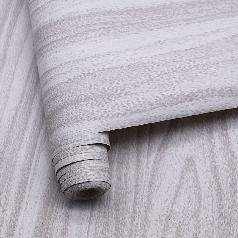 Self-adhesive wallpaper wood grain pvc waterproof decorative film from wardrobe furniture renovation stickers papel tapiz: BZ08-7 / 1mx45cm