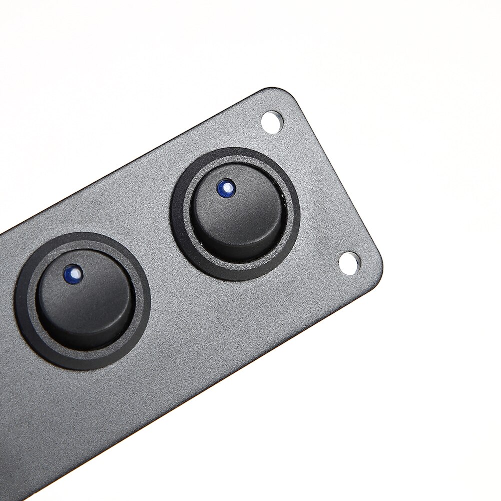 Waterproof Rocker Switch Panel LED 12V 20A 24V 10A DC 5 Gang Car Marine Blue Outdoor Personal Car Parts Decoration