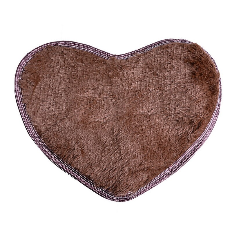 Shaggy tapijt wol imitatie pluizige matten kunstmatige schapenvacht harige mat hartvormige salontafel bed zonder pluis tapijt 30*40cm: G135836a