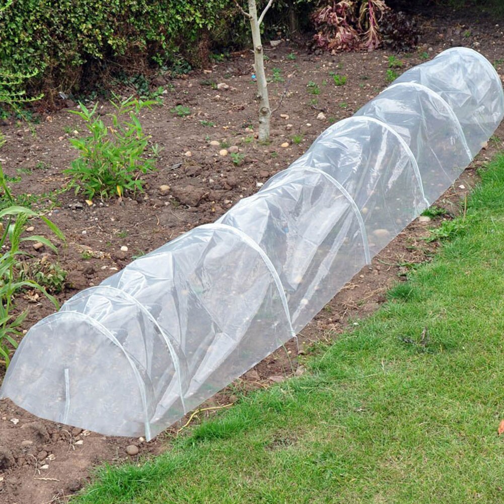 Garten Poly Tunnel Gewächshaus Abdeckung Pflanzen Metall Rahmen Schutz Dach Tafeln Folie Treibhaus Gewächshaus Kunststoff Film Ohne Regal