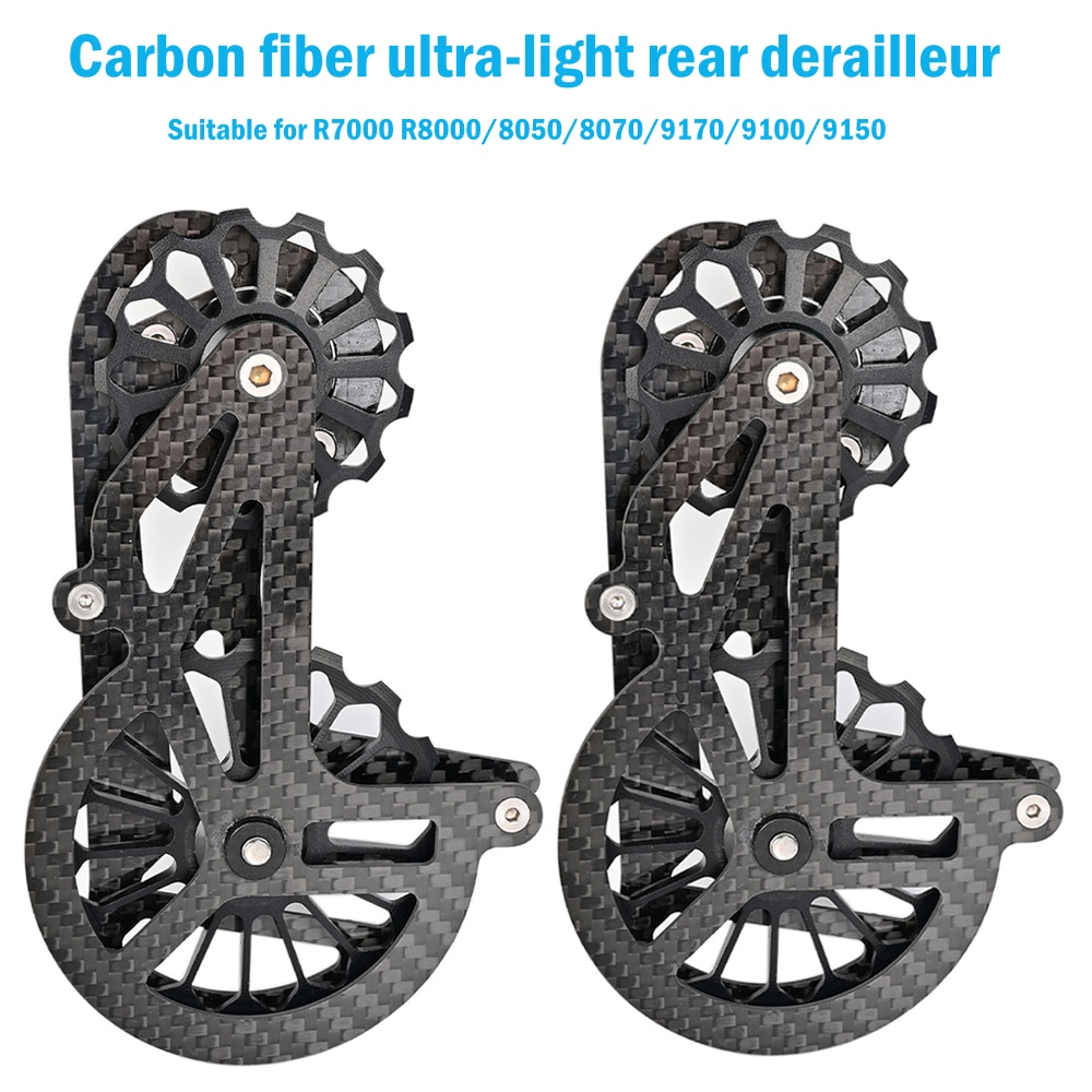 Bicycle Carbon Fiber Ceramic Rear Derailleur 17T Pulley Guide Wheel For 6800 R7000 R8000 R9100 R9000 Bicycle Accessories