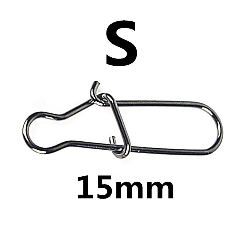 10 pz aggancio Snap Pin in acciaio inox canna da Pesca girevole di sicurezza scatta gancio richiamo accessori connettore Snap Pesca PJ-192: S