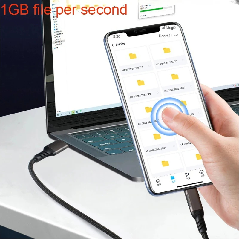 USB3.1 10Gbps Type C Cable USB A to USB C 3.1/3.2 Gen2 Data Transfer USB C SSD Hard Disk Cable PD 3A 60W QC 3.0 Charge Cable