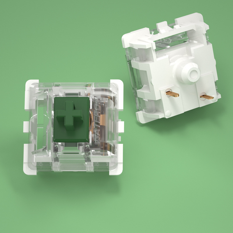 Gateron Switches Mechanical Keyboard KS-9 3 Pin Red Brown Blue Green White RGB Silent Clicky Linear Tactile Compatible Cherry MX: XL / green