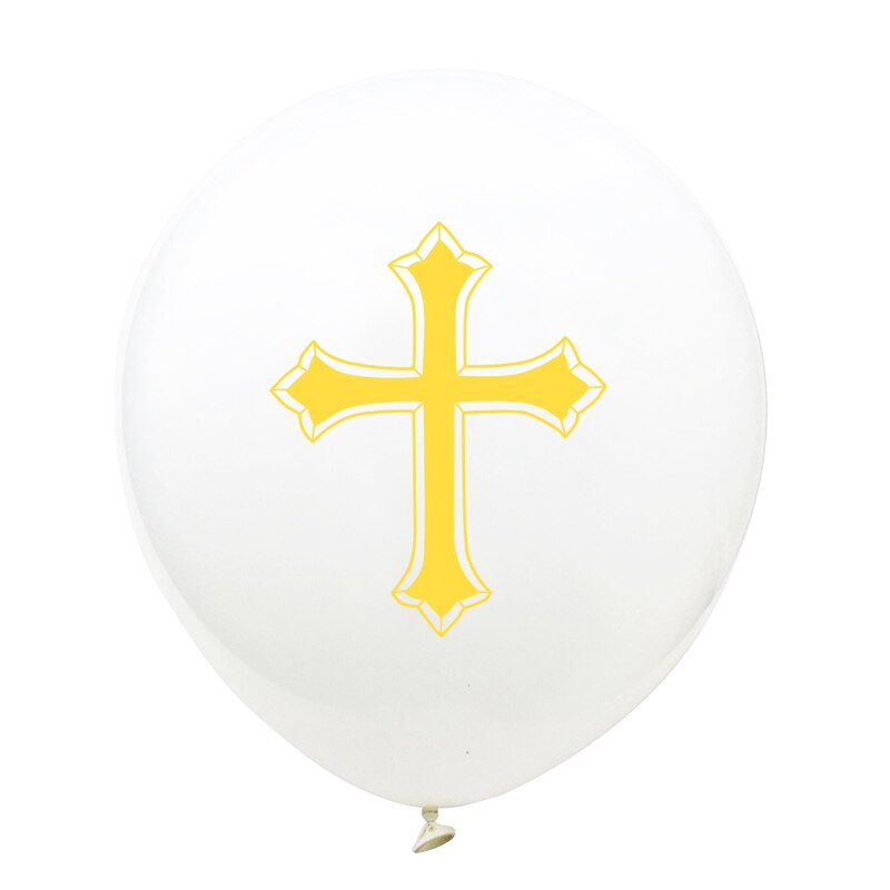 1pc paaskruis doop bedankjes folie ballonnen babyshower jongen meisje pinksteren jezus doop verjaardag feestversieringen globos