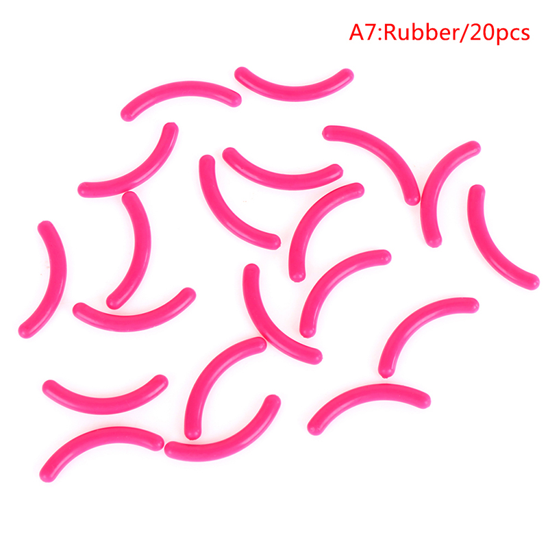 20 stuks damesmode navulling wimperkruller rubber elastische vervanging pad siliconen gel clip pads oogmake-up gereedschap