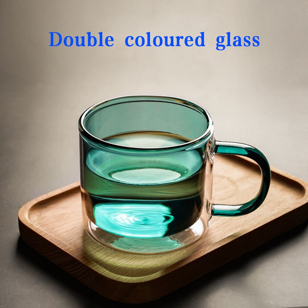 Tasse en verre Double transparente, motif ours mignon, pour café, boisson au lait, pour Couple: R