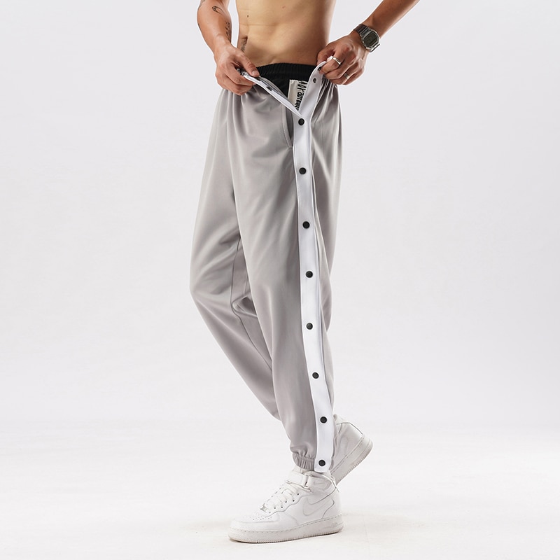 Sommer knap sweatpants mænd sportstøj baggy bukser herre jogger løse afslappede bukser